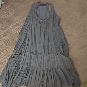 Eileen Fisher Charcoal Mini Halter Dress